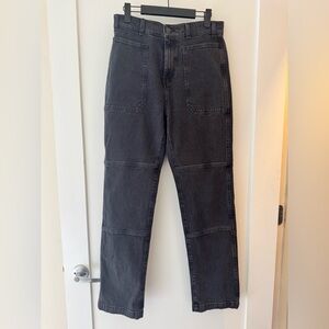 Madewell 90s Straight Cargo / Carpenter Black Jeans
